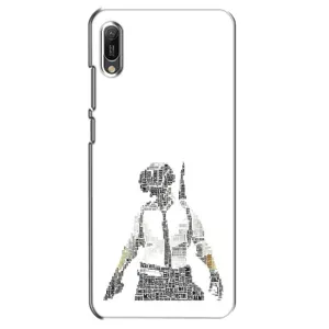 Силиконовый чехол с картинкой "Герой Pubg" на Huawei Y6 2019 (Из букв)