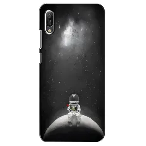 Силіконовый Чохол з принтом "Космонавти" на Huawei Y6 2019 (Космонавт романтик)