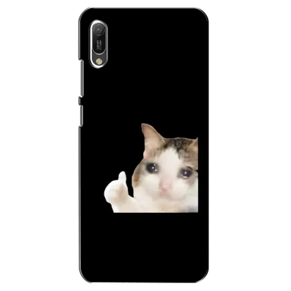 Чехол с рисунком «Кот в слезах» для Huawei Y6 2019