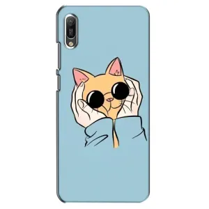 Бампер з зображенням Котиків для Хуавей У6 (2019) (КОТИК в окулярах)