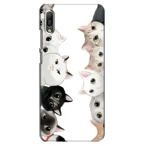 Силіконовий чохол з котиком для Huawei Y6 2019 (Коти)