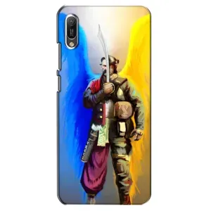Чехол с картинкой (Патриотический КОЗАК) на Huawei Y6 2019 (Козак с крыльями)