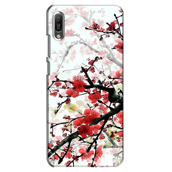 Чехол с рисунком «Красивая Сакура» для Huawei Y6 2019 Чехол с рисунком «Красивая Сакура» для Huawei Y6 2019