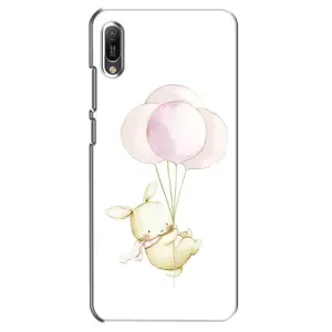 Силіконовий бампер з картинкою звірів для Huawei Y6 2019 (Кролик та кульки)