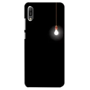 Чохол з картинками на чорному фоні для Huawei Y6 2019 (Лампочка)
