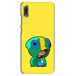 Чехол Бравл Старс для Huawei Y6 2019 (Леон (LEON))