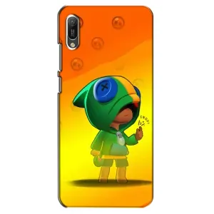Чехол Бравл Старс для Huawei Y6 2019 (LEON в кофте)