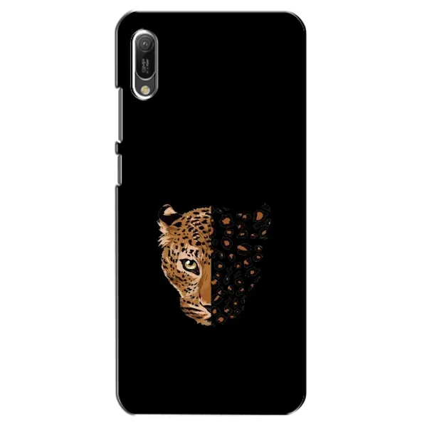 Чехол с рисунком «Леопард на черном» для Huawei Y6 2019 Чехол с рисунком «Леопард на черном» для Huawei Y6 2019