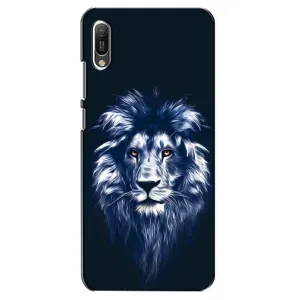Чохол з картинкою на Huawei Y6 2019 (Лев – синій)