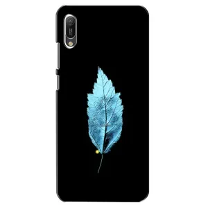 Чохол з картинками на чорному фоні для Huawei Y6 2019 (Листя)