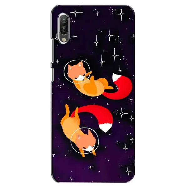 Чехол с рисунком «Лисы» для Huawei Y6 2019