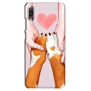 Чехол (ТПУ) Милые собачки для Huawei Y6 2019 (Любовь к собакам)