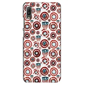 Чехол с Щитом Капитана Америки на Huawei Y6 2019 (Марвел щиты)