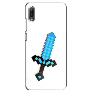 Чехлы для Huawei Y6 2019 (Персонажи Майн Крафт) (Меч)
