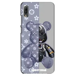 Силиконовый чехол для Huawei Y6 2019 (Медведь Louis Vuitton)