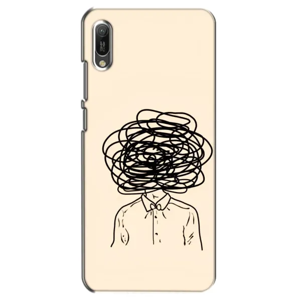 Чехол с рисунком «Мысли» для Huawei Y6 2019