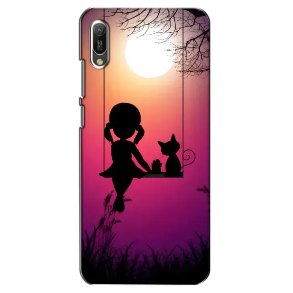 Чехол с рисунком «На качели» для Huawei Y6 2019 Чехол с рисунком «На качели» для Huawei Y6 2019