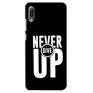 Силиконовый Чехол на Huawei Y6 2019 с картинкой Nike (Never Give UP)