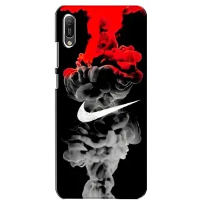 Силиконовый Чехол на Huawei Y6 2019 с картинкой Nike (Nike дым)