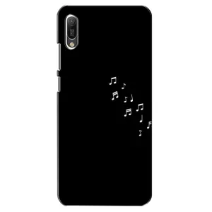 Чохол з картинками на чорному фоні для Huawei Y6 2019 (Ноти)