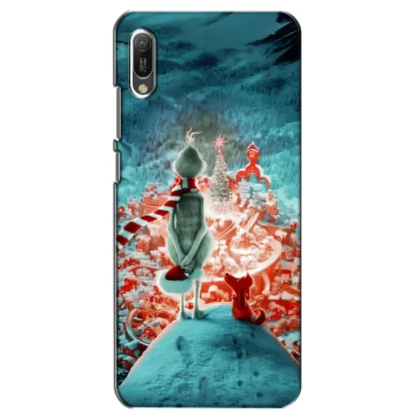 Чехол с рисунком «Новогодний Гринч» для Huawei Y6 2019 Чехол с рисунком «Новогодний Гринч» для Huawei Y6 2019