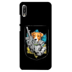 Чехол с принтом для Huawei Y6 2019 (Патрон Воин)