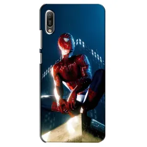 Чехол Супергерой Человека Паука на Huawei Y6 2019 (Паук на доме)