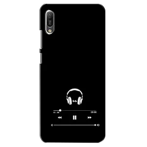 Чохол з картинками на чорному фоні для Huawei Y6 2019 (Плеєр)