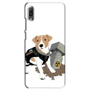 Чехол с принтом Собаки Патрон для Huawei Y6 2019 (Пёс Патрон с ракетой)