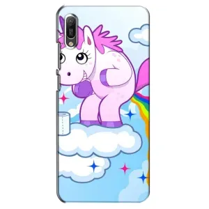Чехол Unicorn на Huawei Y6 2019 (Радуга единорожка)