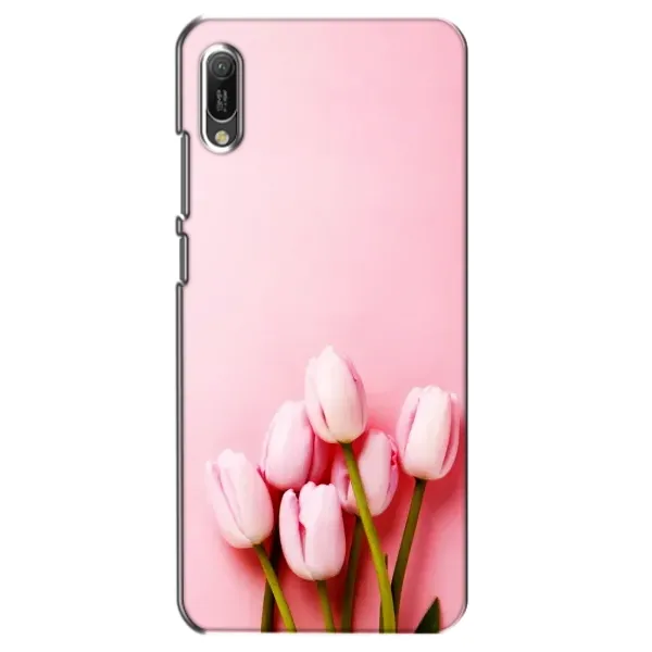 Чехол с рисунком «Розовые тюльпаны» для Huawei Y6 2019 Чехол с рисунком «Розовые тюльпаны» для Huawei Y6 2019