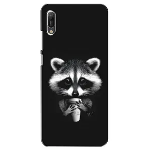 Силиконовый Чехол с Енотами на Huawei Y6 2019 (С кофем)