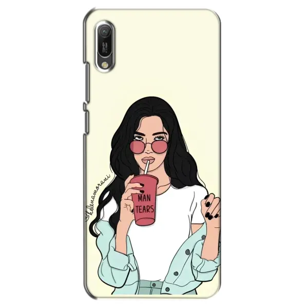 Чехол с рисунком «С напитком» для Huawei Y6 2019