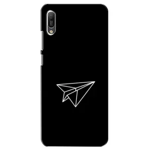 Чохол з картинками на чорному фоні для Huawei Y6 2019 (Літак)