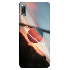 Чехол (ТПУ) с планетами на Huawei Y6 2019 (Сатурн)