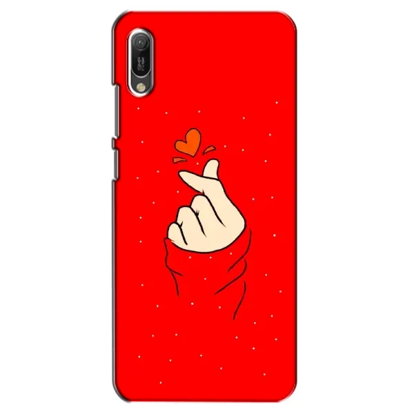 Чехол с рисунком «Сердце на красном» для Huawei Y6 2019