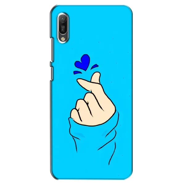 Чехол с рисунком «Сердце на синем» для Huawei Y6 2019