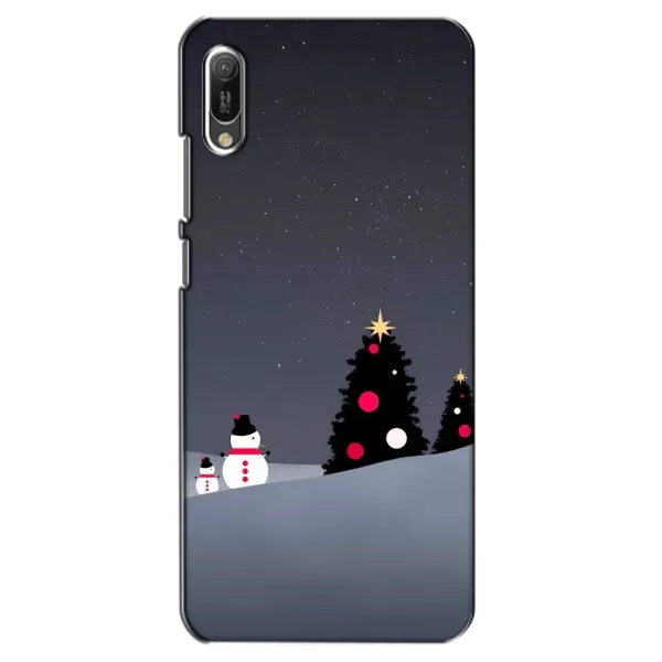 Чехол с рисунком «Снеговички» для Huawei Y6 2019 Чехол с рисунком «Снеговички» для Huawei Y6 2019