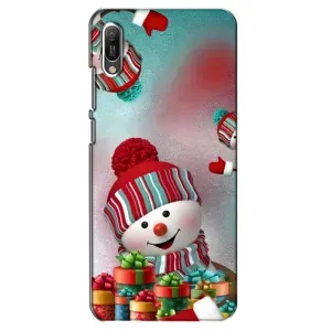 Чохли на Новий Рік Huawei Y6 2019 (Сніговик в шапці)