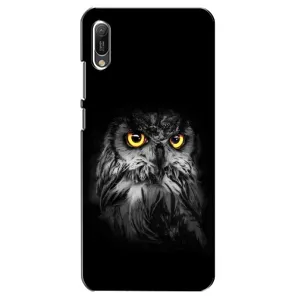 Чехлы с принтом СОВЫ для Huawei Y6 2019 (Сова на чёрном)