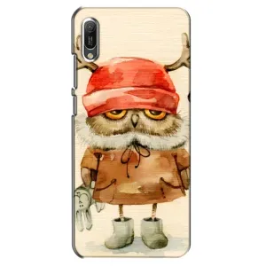 Чехлы с принтом СОВЫ для Huawei Y6 2019 (Сова в шапке)