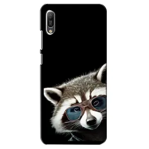 Чехол с рисунком «Стильный Енот» для Huawei Y6 2019