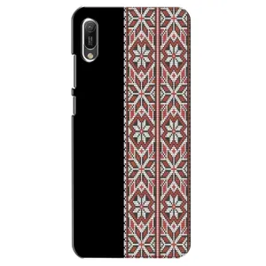 Силиконовый Чехол на Huawei Y6 2019 с картинкой Вышиванки (Стильная вишиванка)