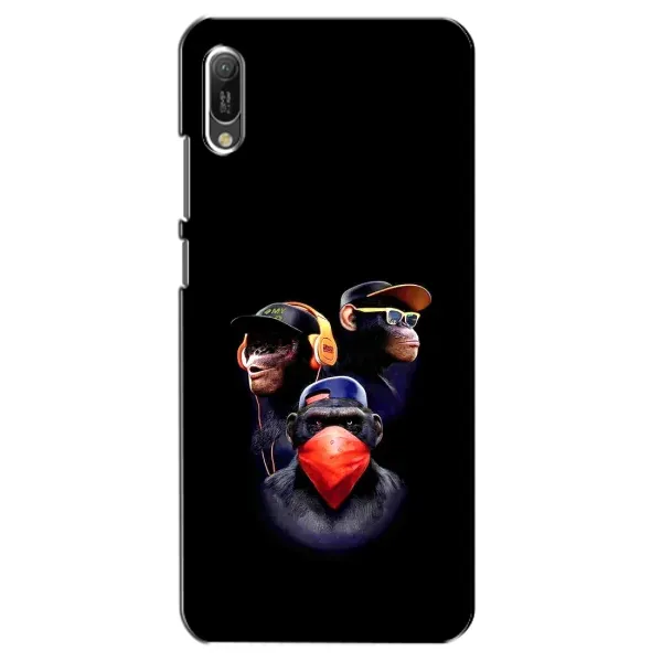Чехол с рисунком «Три обезьяны» для Huawei Y6 2019 Чехол с рисунком «Три обезьяны» для Huawei Y6 2019