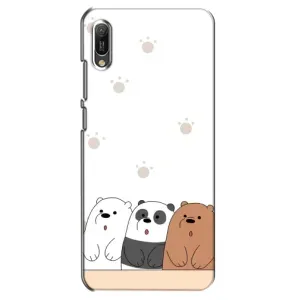 Чохли з зображенням різних тварин на Huawei Y6 2019 (Здивовані ведмедики)