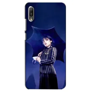 Чехлы с принтом Уэнсдей на Huawei Y6 2019 (Уэнсдей с зонтом)