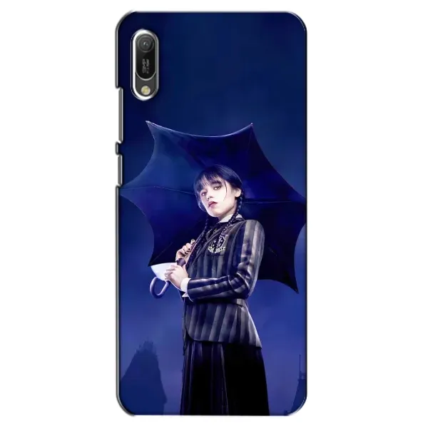 Чехол с рисунком «Уэнсдей с зонтом» для Huawei Y6 2019 Чехол с рисунком «Уэнсдей с зонтом» для Huawei Y6 2019