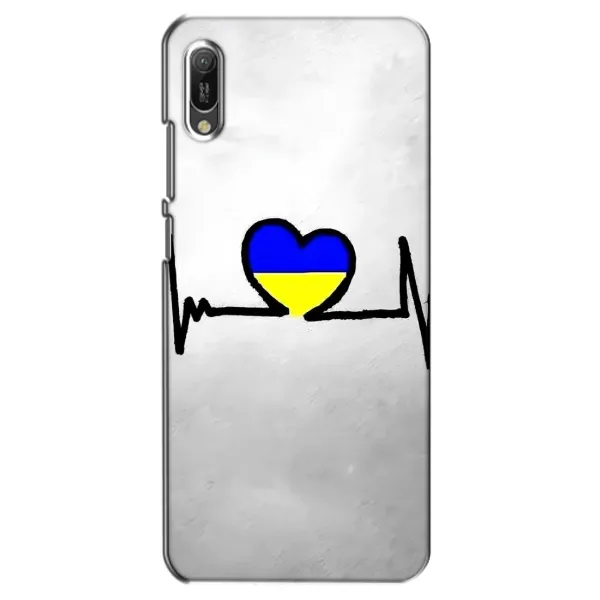 Чехол с рисунком «Украинская кардиограмма» для Huawei Y6 2019 Чехол с рисунком «Украинская кардиограмма» для Huawei Y6 2019
