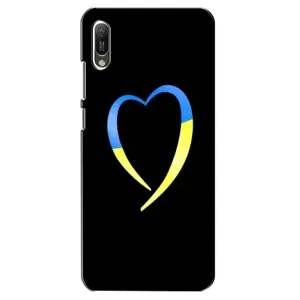 Силиконовый Чехол на Huawei Y6 2019 (Я-Украина) (Украинское сердце)