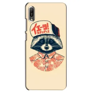 Силиконовый Чехол с Енотами на Huawei Y6 2019 (В кепчику)